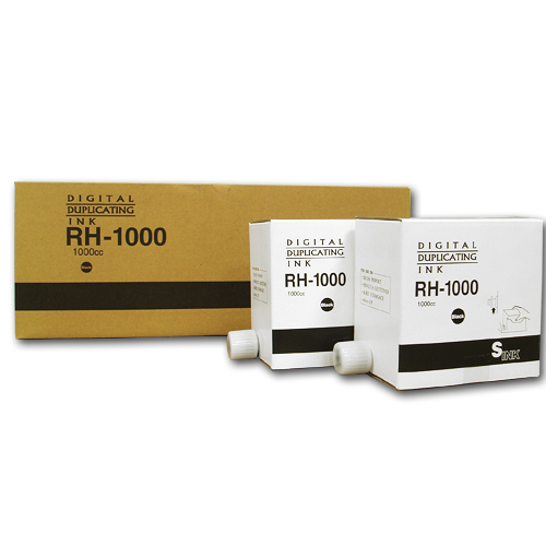 『代引不可』軽印刷機対応インク RH1000 黒 5本セット 汎用品 『返品不可』『送料無料（一部地域除く）』