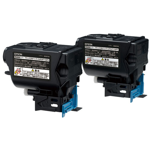 『代引不可』EPSON LPC4T11KPV 環境推進トナー ブラック 2本パック『送料無料（一部地域除く）』