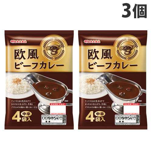 丸大食品 レトルトカレー 欧風ビーフカレー 170g 4食入 3個の通販はau Pay マーケット よろずやマルシェ