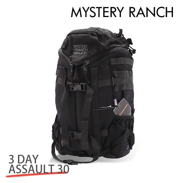 MYSTERY RANCH ミステリーランチ バックパック 3 DAY ASSAULT CL 30 3デイアサルトCL S/M 30L BLACK ブラック『送料無料（一部地域除く）