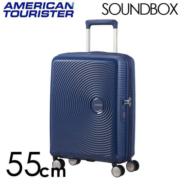 スーツケース  機内持ち込み Sサイズ 35-41L サムソナイト アメリカンツーリスター サウンドボックス Samsonite ミッドナイトネイビー『送料無料（一部地域除く）』の通販は