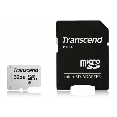 トランセンド microSDカード UHS-I U1 アダプター付 32GB TS32GUSD300S-A『送料無料（一部地域除く）』