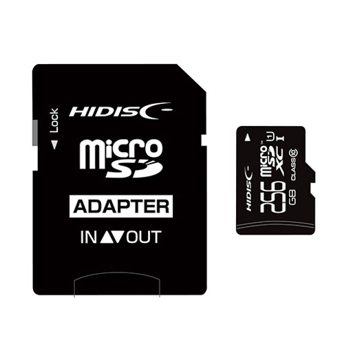 HIDISC microSDXCカード CLASS10 UHS-1対応 256GB HDMCSDX256GCL10UIJP3 マイクロSDカード『送料無料（一部地域除く）』