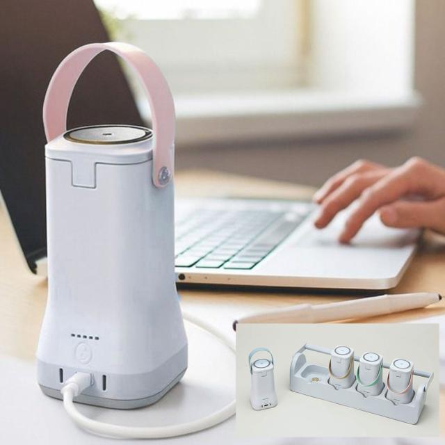 『代引不可』ポータブル電源 ポポフミニ4台セット STPP-80A-CW-4 シーテック 80Wh×4 USB-C Qi2対応 チャージステーション付『送料無料（一部地域除く）』