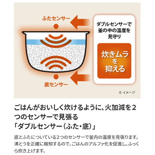 象印マホービン 炊飯器 極め炊き マイコン炊飯ジャー 1升 ホワイト NL-DB18-WA 象印 炊飯ジャー マイコン炊飯器 マイコン キッチン家電『送料無料（一部地域除く）』_6