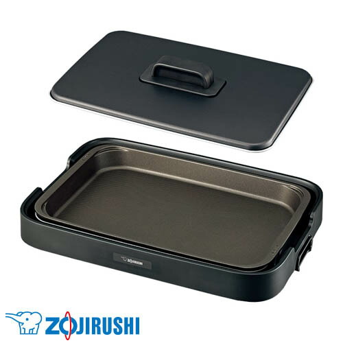 『取寄品』象印マホービン ホットプレート やきやき 1枚プレート 深型 ブラック EA-KA10-BA『送料無料（一部地域除く）』