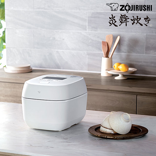 象印 炊飯器 圧力IH炊飯ジャー（5.5合炊き） 絹白 ZOJIRUSHI 炎舞炊き