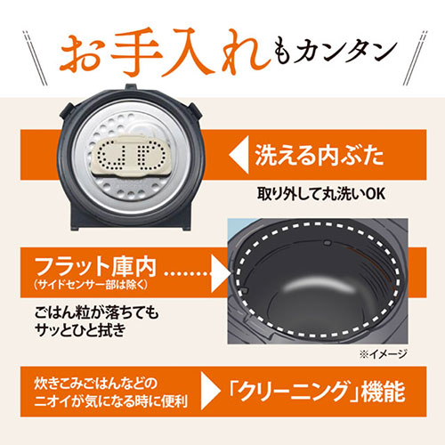 『取寄品』象印 炊飯器 3合 圧力IH炊飯ジャー 極め炊き ホワイト NP-RU05-WA『送料無料（一部地域除く）』_10