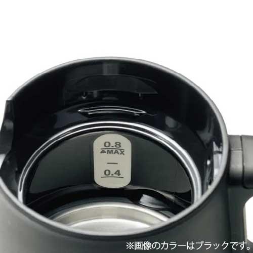 電気ケトル 象印 スタン STAN. 0.8L 800ml ホワイト CK-PA08-WA『送料無料（一部地域除く）』