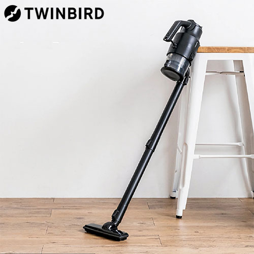 『取寄品』掃除機 ツインバード ハンディ クリーナー ブラック HC-EB54B コード式 サイクロン スティック『送料無料（一部地域除く）』
