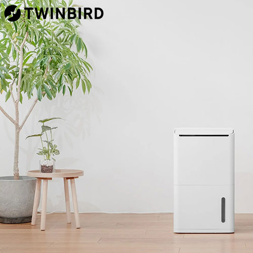 『取寄品』除湿機 ツインバード コンプレッサー式 衣類乾燥 部屋干し 除湿器 6.3L/日 ホワイト JS-E955W『送料無料（一部地域除く）』