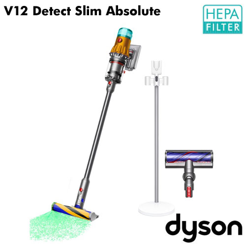 『取寄品』 Dyson コードレススティッククリーナー V12 Detect Slim Absolute SV46ABL ダイソン 掃除機 コードレス 吸引力『送料無料（一部地域除く）』