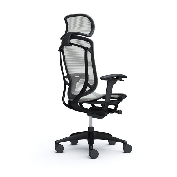 『代引不可』『受注生産品』オカムラ オフィスチェア コンテッサ セコンダ エクストラハイバック 大型固定ヘッドレスト ブラックフレーム ブラックボディ 座メッシュ アジャストアーム ライトグレー CC85MR FPG3『送料無料（一部地域除く）』_1
