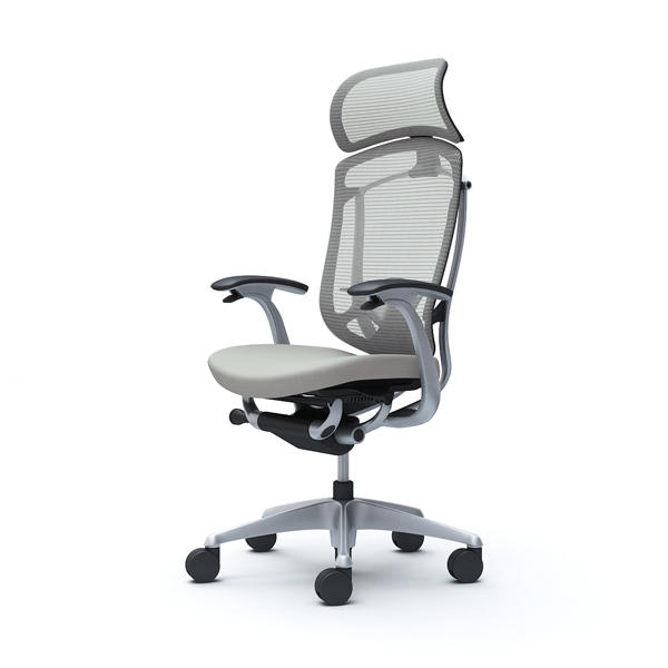 オカムラ コンテッサ セコンダ / エクストラハイバック（大型固定HD） / 座メッシュ / 可動肘 / ブラックフレーム / ブラックボディ / ランバー有 CC85ZS