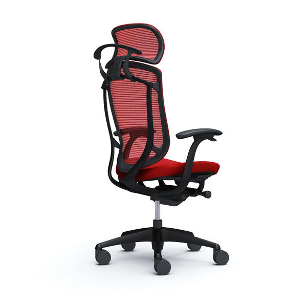 オカムラ コンテッサ(大型ヘッドレスト、座面交換済み) オカムラ