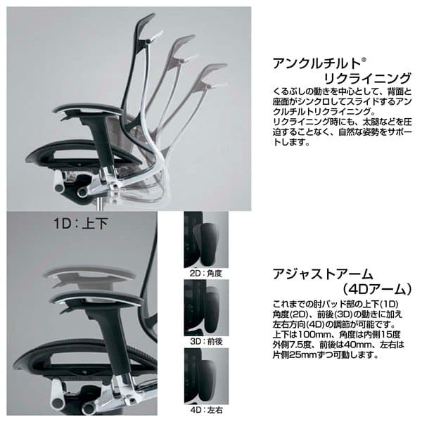 『代引不可』『受注生産品』オカムラ オフィスチェア コンテッサ セコンダ ハイバック シルバーフレーム ブラックボディ 座メッシュ アジャストアーム ランバーサポート付 ハンガー付 ブラック CC82GS FPG1『送料無料（一部地域除く）』_1