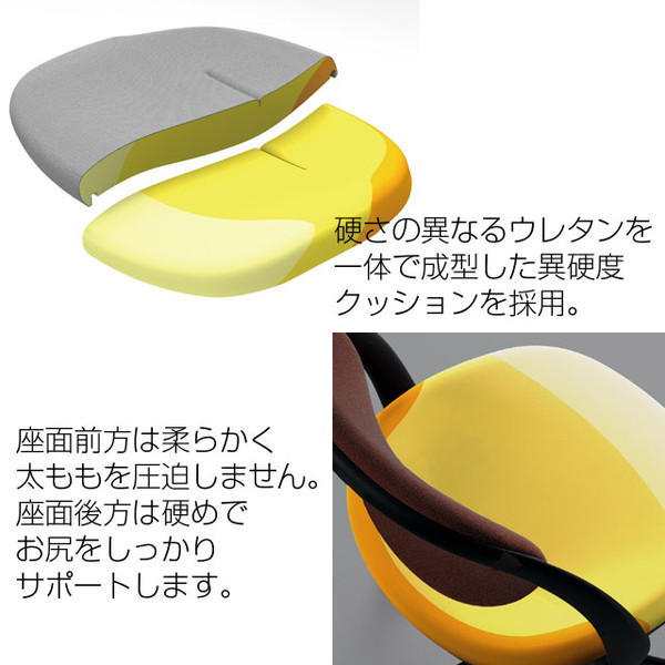 オカムラ チェア パラベル スタンダードタイプ ライトグレージュボディ ナイロンキャスター ツイル布 テラコッタ 8CBAAL FKY8『送料無料（一部地域除く）』の通販は