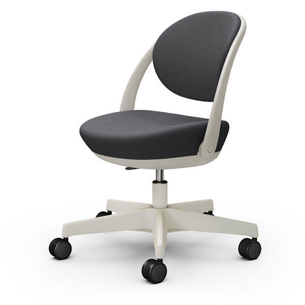 オカムラ チェア パラベル スタンダードタイプ ライトグレージュボディ ウレタンキャスター インターロック布 ダークグレー 8CBACL FXW0『送料無料（一部地域除く）』の通販は 43,758円