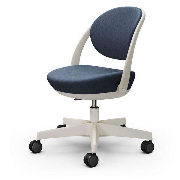 オカムラ チェア パラベル スタンダードタイプ ライトグレージュボディ ウレタンキャスター インターロック布 インディゴ 8CBACL FXW4『送料無料（一部地域除く）』の通販は 43,758円