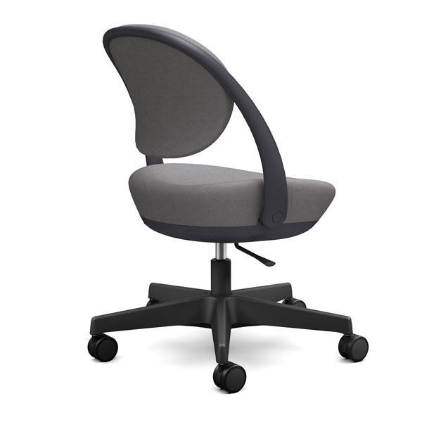 オカムラ チェア パラベル スタンダードタイプ ブラックボディ ウレタンキャスター インターロック布 グレー 8CBACR FXW1『送料無料（一部地域除く）』の通販は