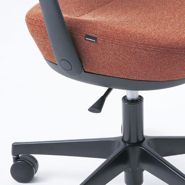 オカムラ チェア パラベル スタンダードタイプ ブラックボディ ウレタンキャスター インターロック布 グレー 8CBACR FXW1『送料無料（一部地域除く）』の通販は