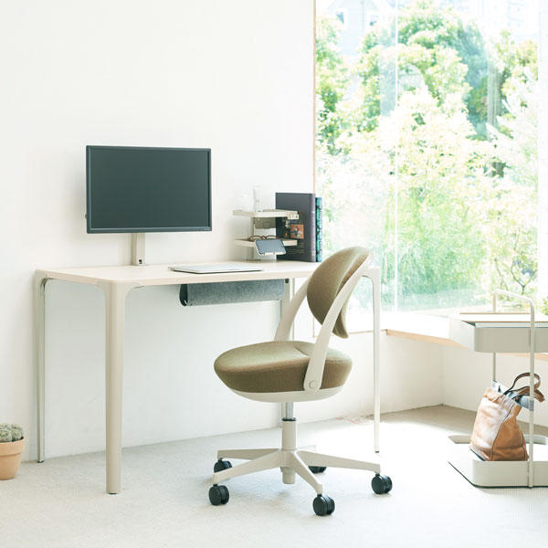 オカムラ チェア パラベル スタンダードタイプ ブラックボディ ウレタンキャスター インターロック布 グレー 8CBACR FXW1『送料無料（一部地域除く）』の通販は