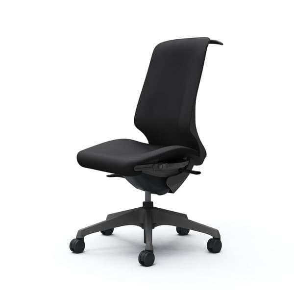 オカムラ オフィスチェア スフィア ハイバック ダークグレーボディ 肘なし 座調節有 ハンガー付 ノーマルナイロンキャスター リネット ブラック CT1BAE FRU1『送料無料（一部地域除く）』の通販は