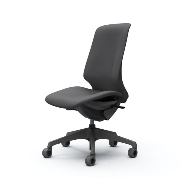 オカムラ オフィスチェア スフィア ハイバック ダークグレーボディ 肘なし 座調節無 ホローウレタンキャスター リネット ダークグレー CT1CFE FRU2『送料無料（一部地域除く）』の通販は