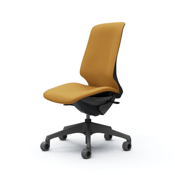 オカムラ オフィスチェア スフィア ハイバック ダークグレーボディ 肘なし 座調節無 ホローウレタンキャスター インターロック イエロー CT1CFE FXW7『送料無料（一部地域除く）』の通販は