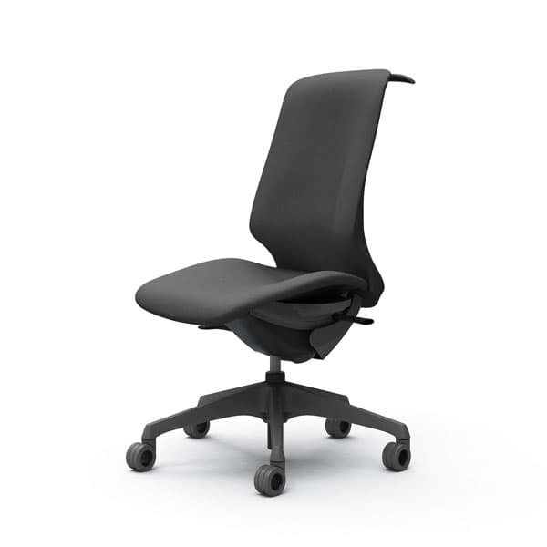 オカムラ オフィスチェア スフィア ハイバック ダークグレーボディ 肘なし 座調節無 ハンガー付 ホローウレタンキャスター インターロック ダークグレー CT1DFE FXW0『送料無料（一部地域除く）』の通販は