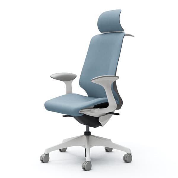 オカムラ オフィスチェア スフィア EXハイバック ホワイトボディ 固定肘 座調節有 ハンガー付 ノーマルナイロンキャスター インターロック セージ CT2FAC FXW9『送料無料（一部地域除く）』の通販は