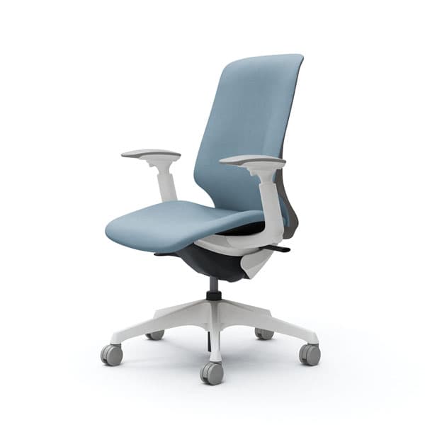 オカムラ オフィスチェア スフィア ハイバック ホワイトボディ 可動肘 座調節無 ノーマルナイロンキャスター インターロック セージ CT4CAC FXW9『送料無料（一部地域除く）』の通販は