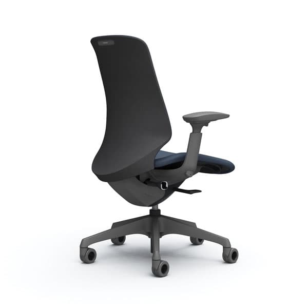 『代引不可』オカムラ オフィスチェア スフィア ハイバック ダークグレーボディ 可動肘 座調節無 ホローウレタンキャスター インターロック インディゴ CT4CFE FXW4『送料無料（一部地域除く）』_1