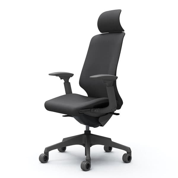 オフィスチェア/デスクチェア  幅440×奥行480〜515×高さ750〜880mm 座昇降機能 キャスター付 組立品(肘別売り) オフィスチェア⁄デスクチェア 〔ブラック〕 幅440×奥行480〜515×高さ