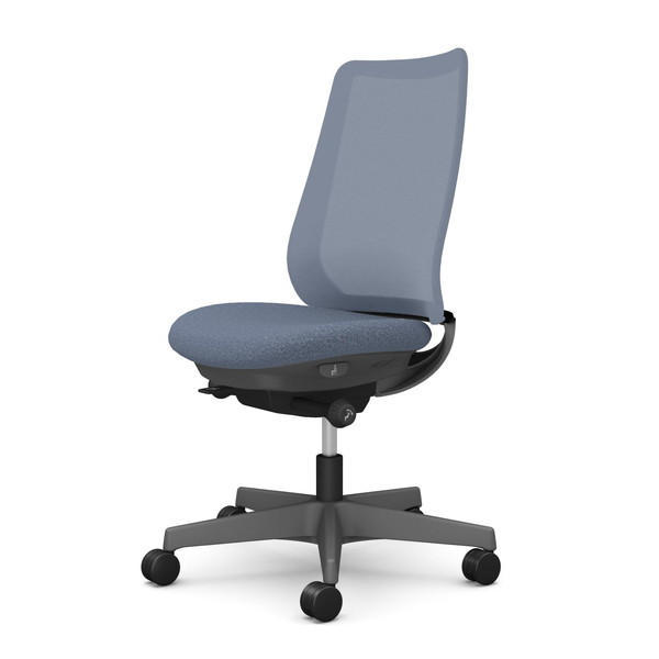 オカムラ オフィスチェア ポータム スタンダードバック ダークグレーフレーム 背メッシュ 肘なし ウレタンキャスター インターロック インディゴ CF11ZA F1K4『送料無料（一部地域除く）』の通販は 38,181円
