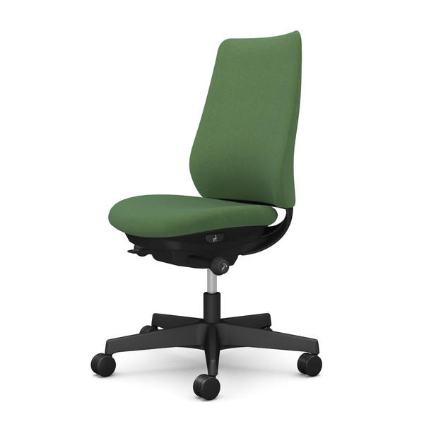 オカムラ オフィスチェア ポータム スタンダードバック ブラックフレーム 背クッション 肘なし ナイロンキャスター ツイル ダークグリーン CF13XR FKY5『送料無料（一部地域除く）』の通販は 36,894円