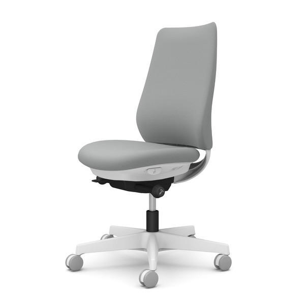 オカムラ オフィスチェア ポータム スタンダードバック ホワイトフレーム 背クッション 肘なし ナイロンキャスター プレーン ライトグレー CF13XW FSG3『送料無料（一部地域除く）』の通販は 36,465円