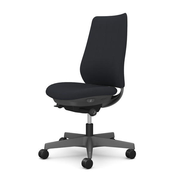 オカムラ オフィスチェア ポータム スタンダードバック ダークグレーフレーム 背クッション 肘なし ウレタンキャスター リネット ブラック CF13ZA FRU1『送料無料（一部地域除く）』の通販は 39,039円