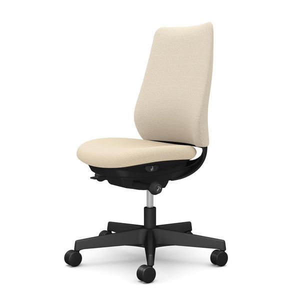 『代引不可』オカムラ オフィスチェア ポータム スタンダードバック ブラックフレーム 背クッション 肘なし ウレタンキャスター インターロック ベージュ CF13ZR FXW2『送料無料（一部地域除く）』