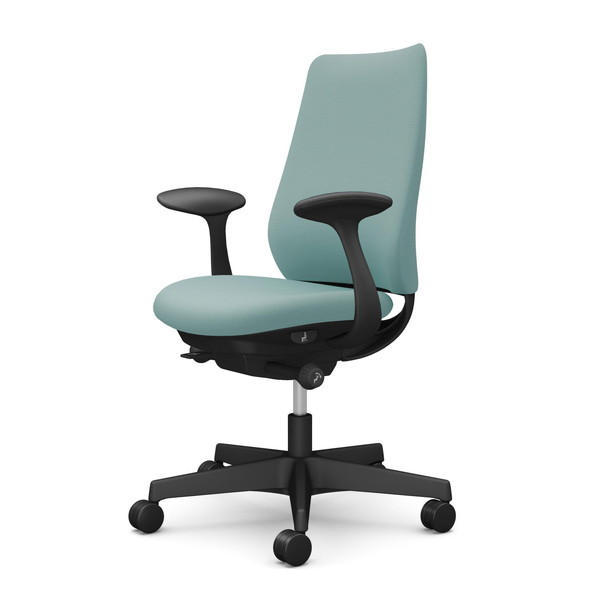 オカムラ オフィスチェア ポータム スタンダードバック ブラックフレーム 背クッション 固定肘 ナイロンキャスター プレーン セージ CF23XR FSG7『送料無料（一部地域除く）』の通販は 42,614円