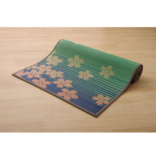 『代引不可』イケヒコ 畳ヨガマット SAKURA富士 約60×180cm『送料無料（一部地域除く）』