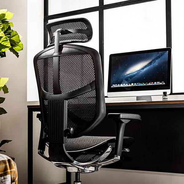 高機能 オフィスチェア デスクチェア 〔オットマン内臓 グレーフレーム×ホワイト〕 ヘッドレスト 肘付 エルゴヒューマン プロ2〔代引不可〕 高機能 オフィスチェア デスクチェア 〔オットマン内臓 グレーフレーム