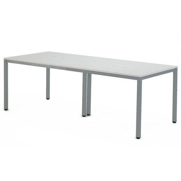 アール・エフ・ヤマカワ OAミーティングテーブル W2100 ホワイト AT-2190-AF2『送料無料（一部地域除く）』の通販は