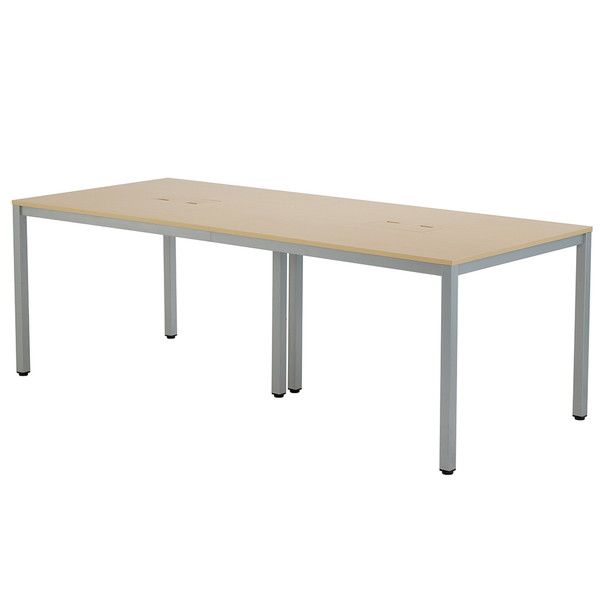 アール・エフ・ヤマカワ OAミーティングテーブル W2100 ナチュラル AT-2190-AF2『送料無料（一部地域除く）』の通販は