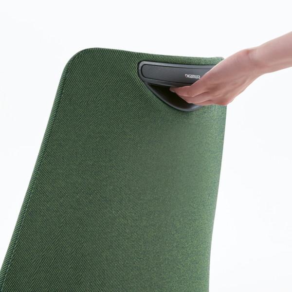 『代引不可』オカムラ チェア ポータム エクストラスタンダード ホワイトフレーム 背クッション ランバーサポート有 可動肘 ウレタンキャスター インターロック テラコッタ CF87ZZ FXW6『送料無料（一部地域除く）』の通販は