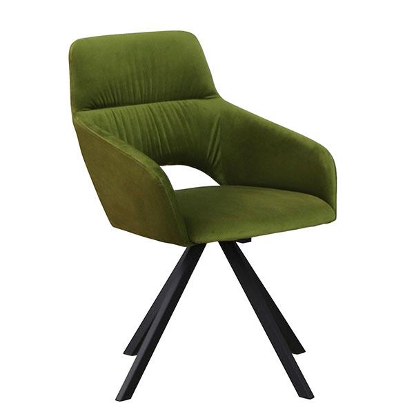 『代引不可』ダイニングチェア ダヴィス グリーン 回転 UP 364 DAVIS spin chair 東馬『送料無料（一部地域除く）』