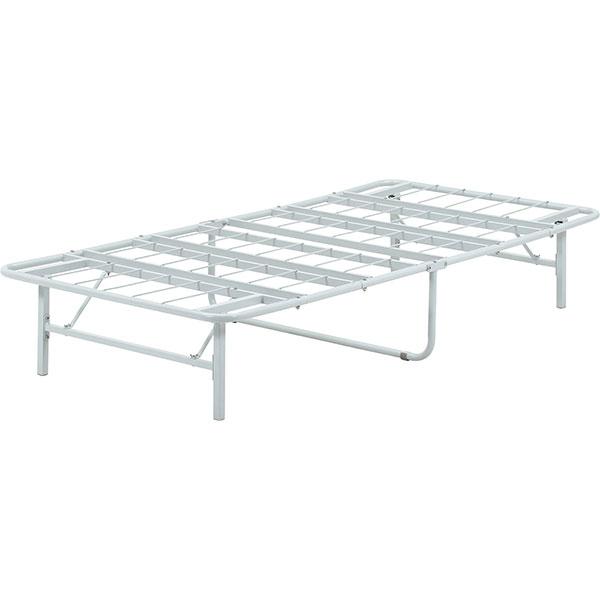『代引不可』折りたたみパイプベッド シングル 工具不要 easy グレー 不二貿易『送料無料（一部地域除く）』