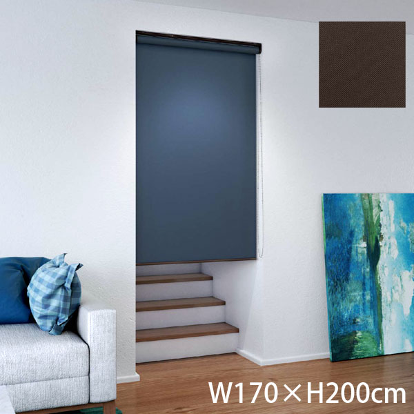 『代引不可』立川機工 ロールスクリーン ココルンベーシック オフホワイト 天井付け チェーン式右操作 W170×H200cm ビター TR1018『送料無料（一部地域除く）』の通販は