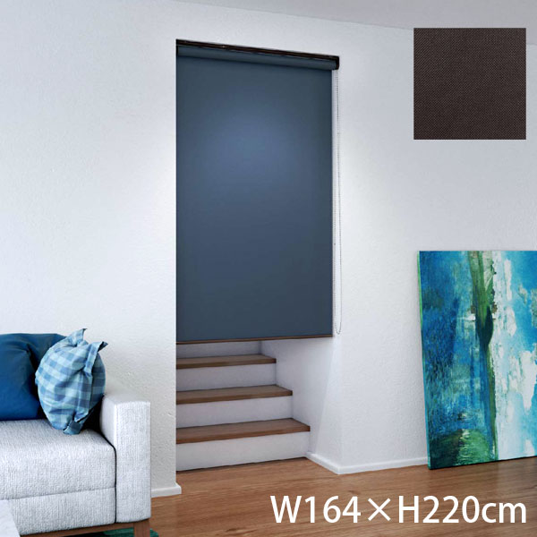 『代引不可』立川機工 ロールスクリーン ココルンベーシック オフホワイト 天井付け チェーン式右操作 W164×H220cm マットブラック TR1017『送料無料（一部地域除く）』の通販は