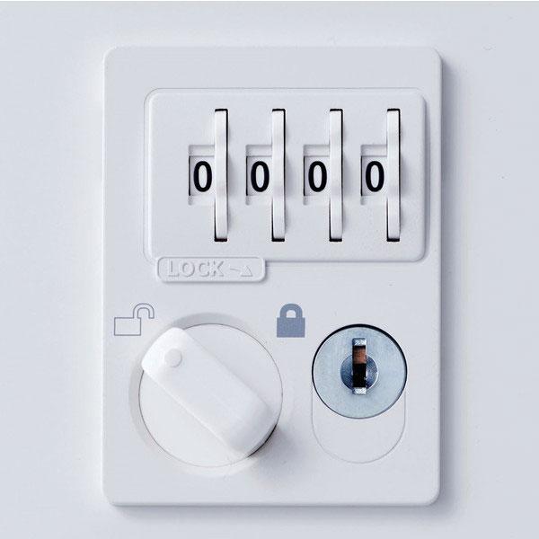 『代引不可』生興 小物入ロッカー 5列8段 40人用 ダイヤル錠 W1000×D250×H1600 ホワイト KLKW-S40-DWH『送料無料（一部地域除く）』の通販は